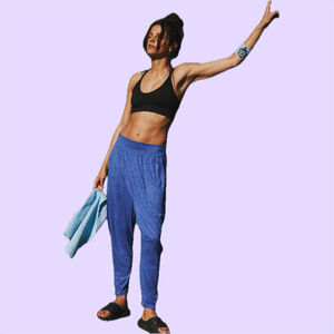 Free People Movement Diya Harem Pant Heather Mediterranean XL $128 Sold Out